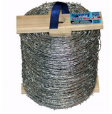 2.50MM IOWA BARBED WIRE HEAVY GALV WOODEN SPOOL - 400M