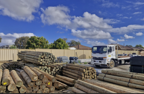 TREATED PINE POST RL5 125 - 150MM [Len:4.8M]
