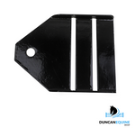 BLACK 4" STALLION RAIL STRAIGHT NON-INSULATED END BRACKET BLACK