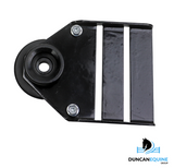 BLACK 4" STALLION RAIL STRAIGHT END BRACKET INS [Cl:BLACK]