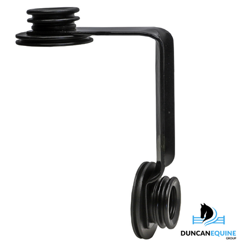 BLACK 4" STALLION RAIL TOP CORNER BRACKET BLACK