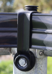 BLACK 4" STALLION RAIL TOP CORNER BRACKET BLACK