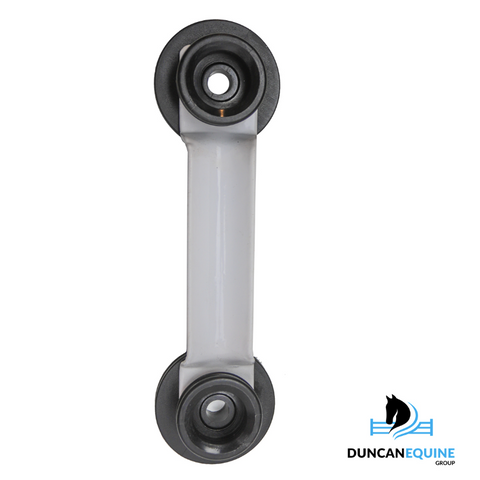 WHITE 4" STALLION RAIL SIDE CORNER BRACKET INS 