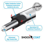 BLACK 400M ROLL SHOCKCOAT
