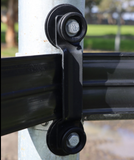 BLACK 4" STALLION RAIL SIDE CORNER BRACKET INS