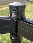 BLACK 4" STALLION RAIL SIDE CORNER BRACKET INS