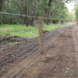 13/120/10 - 100M FASTLOCK YARDFENCE SQUARE KNOT, STOCK FENCING 2.5MM HEAVY GALV