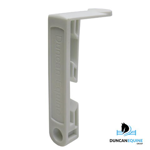 WHITE 4" STALLION RAIL TOP BRACKET 
