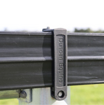 WHITE 4" STALLION RAIL TOP BRACKET 