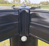BLACK 4" STALLION RAIL TOP CORNER NON-INSULATED BRACKET BLACK