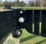 STALLION RAIL 4" TOP T BRACKET (INC END BRACKET) [Cl:BLACK]