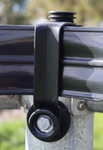 WHITE 4" STALLION RAIL TOP CORNER BRACKET