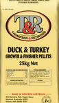 T&R DUCK & TURKEY GROWER FINISHER PELLETS 25KG