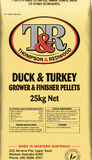 T&R DUCK & TURKEY GROWER FINISHER PELLETS 25KG