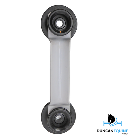 WHITE 5" STALLION RAIL SIDE CORNER BRACKET INSULATED