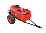 100 LITRE REDLINE SPRAYER, TRAILER AND BOOMLESS NOOZLE. BUNDLE 