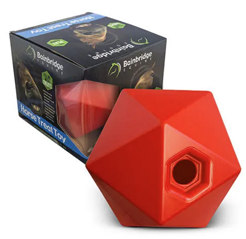 HORSE BALL - TREAT TOY - SMALL - RED