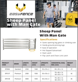 EASY FENCE SHEEP PANEL WITH MAN GATES PREMIUM (1050X3000)