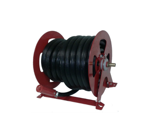 FITTED STEEL HOSE REEL 3/4" X 25M WITH NOZZLE