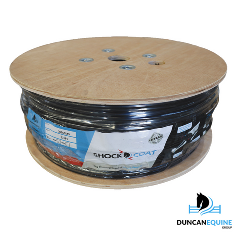 BLACK 200M ROLL SHOCKCOAT WITH TIMBER REEL