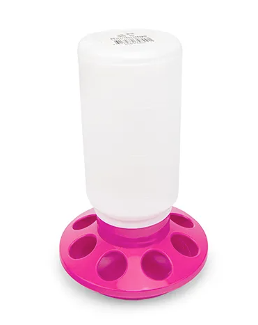 POULTRY FEEDER - 1KG - PINK – WA Farm Shop
