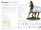 BUCAS POWER TURNOUT RUG LIGHT 140CM [Sz:6'3]