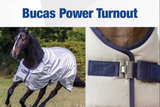 BUCAS POWER TURNOUT RUG LIGHT 140CM [Sz:6'3]