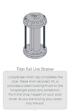 TITAN RAIL LINE STRAINER [Cl:BLACK]