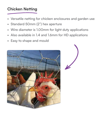 CHICKEN NETTING 120/5/1.00 X 50 MTR (WHITES)