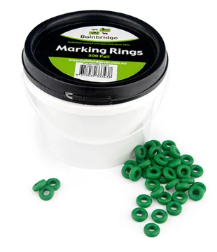 BAINBRIDGE MARKING RINGS GREEN [Sz:500PK]