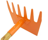 IRONSHIELD FIRE RAKE WOODEN HANDLE