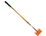 IRONSHIELD FIRE RAKE WOODEN HANDLE