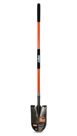 POST HOLE SHOVEL ROUND LONG - FIBREGLASS HANDLE 