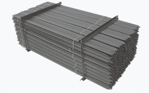 HEAVY DUTY BLACK STEEL POSTS [Sz:135cm]