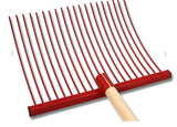 STABLE FORK METAL - WOOD HANDLE [Cl:RED]