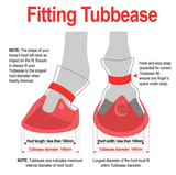 TUBBEASE HOOF SOCK RED 145MM