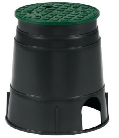 NDS BLACK / GREEN ROUND VALVE BOX