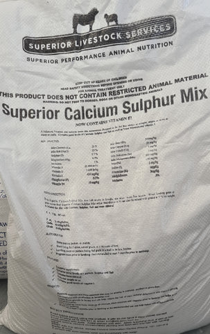 SUPERIOR CALCIUM SULPHUR MIX 25KG