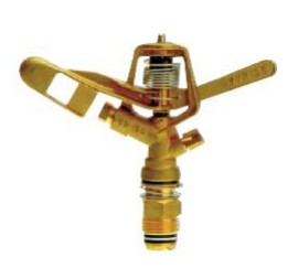 VYR 35 BRASS IMPACT SPRINKLER FULL CIRCLE 20MM WITH 4 4MM X 2 4MM BRAS vyr-35-brass-impact-sprinkler-full-circle-20mm-with-4-4mm-x-2-4mm-bras