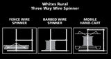 THREE-WAY CONTRACTOR WIRE SPINNER