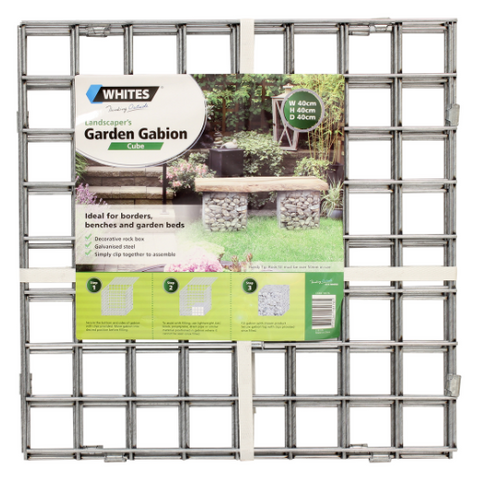 GARDEN GABION CUBE 40CMX40CM