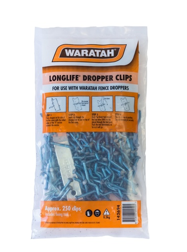 Poly Dropper Clips WPOS-FENCE DROPPER CLIPS – WA Farm Shop