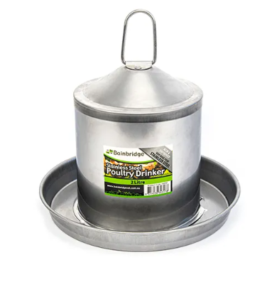 STAINLESS STEEL POULTRY DRINKER