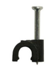 SADDLE CLAMP 4MM WITH NAIL HOLMAN PK 25