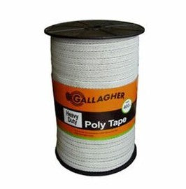 12.5MM / 1/2” POLY TAPE HEAVY DUTY - 400M (WHITE)