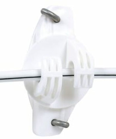 WOOD POST WIDE JAW CLAW INSULATOR (WHITE)