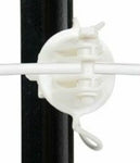 EQUI PINLOCK STEEL POST INSULATOR (WHITE)